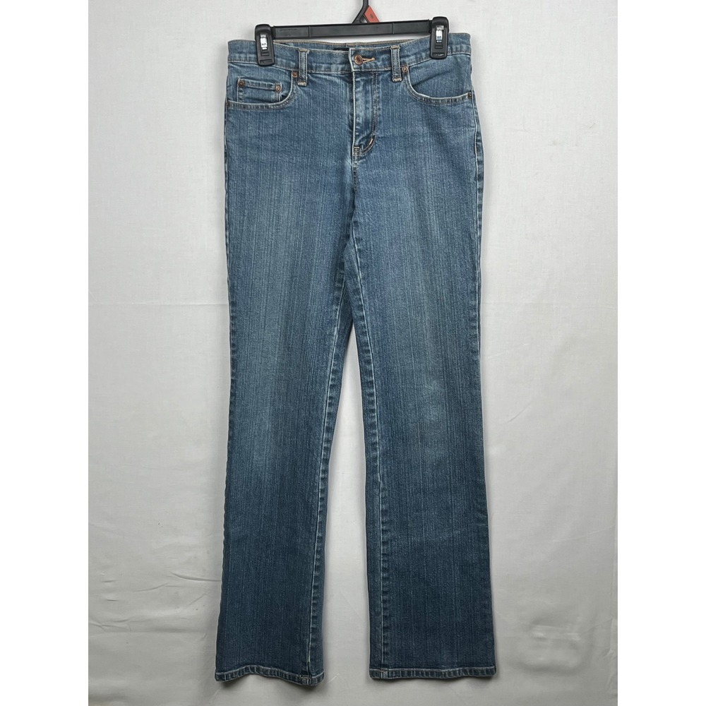 New York & Company Straight Leg Jeans Womens Size 4‎ Average Blue Denim